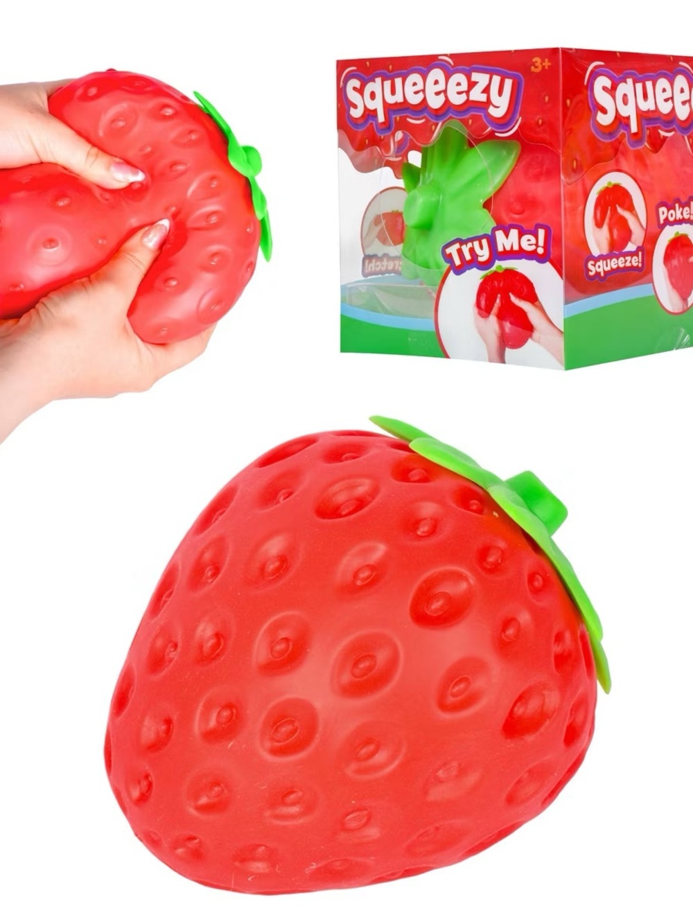 Sunny Days - Squeeezy Strawberry Squishy Stress Toy